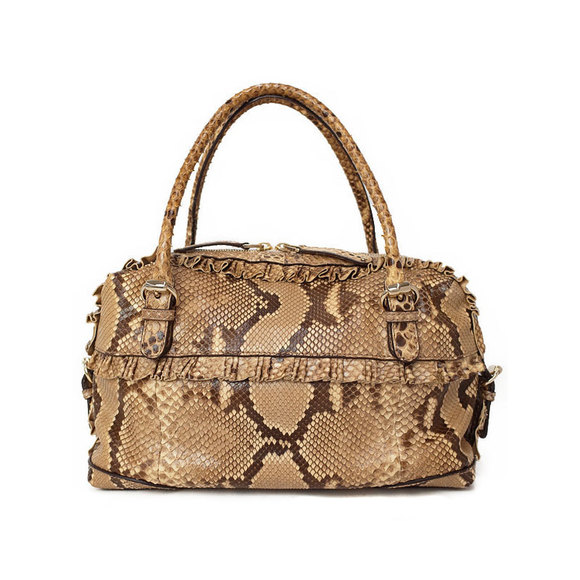 Gucci Ruffle Python Handbag - Picture 1 of 5